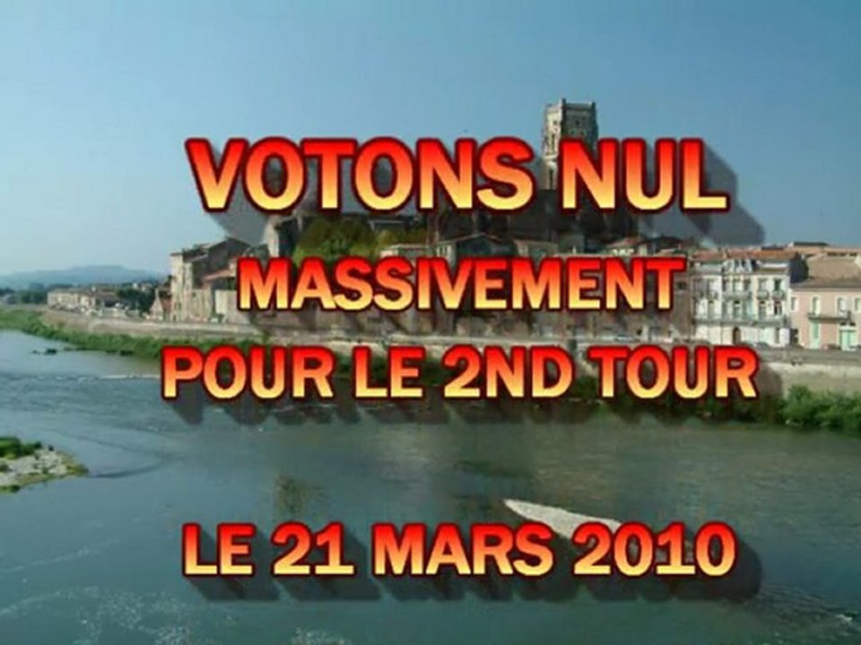 Appel au vote nul à Pont Saint Esprit - Acte II