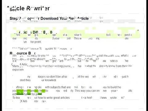 Article Rewriter Software