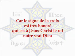 Fête de la Croix - Chant de la semaine