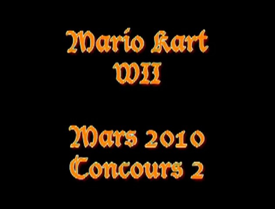 Mario Kart WII - Concours de Mars 2010 n° 2