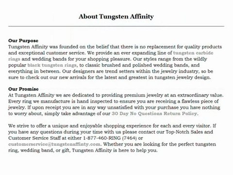 Tungsten Wedding Bands