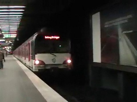 MS61 : Départ de la gare de la Défense sur la ligne A du RER