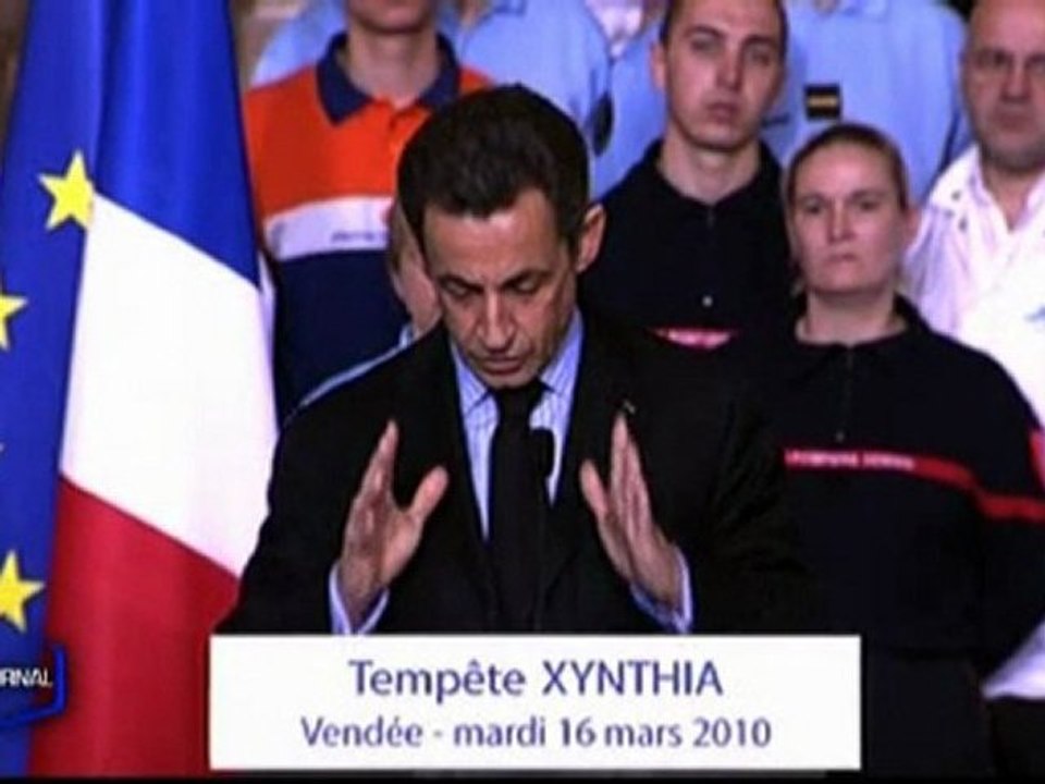 Nicolas Sarkozy annonce des aides pour les digues (Vendée)