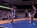 Jameer Nelson takes it to the hoop and gets the harm.
