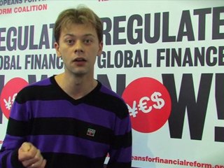 Europeans For Financial Reform ITW : Fabrice Jamar