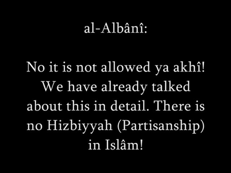 Islam & parties
