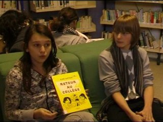 Critique Vidéo du Club Lecture sur la BD Retour au collège