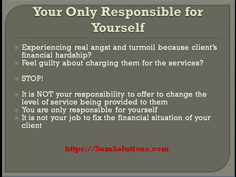 Your Only Responsible For Yourself