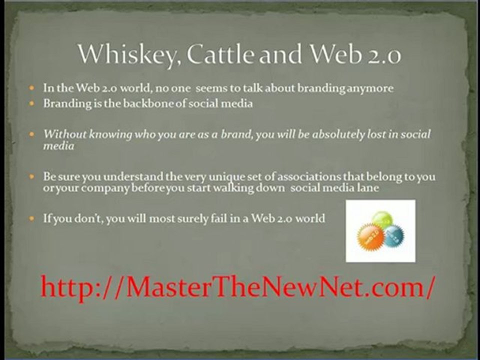 Whiskey, Cattle and Web 2.0