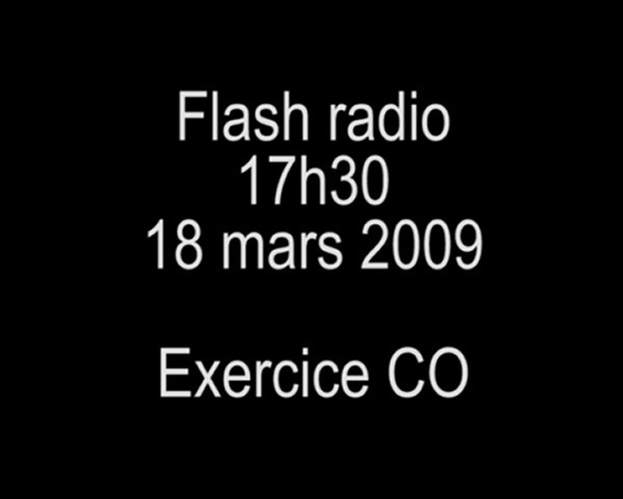 Exercice CO 18/03/2010 - Flash radio 17h30