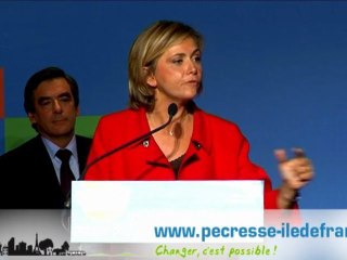 Valérie au grand meeting des élections régionales d'IDF