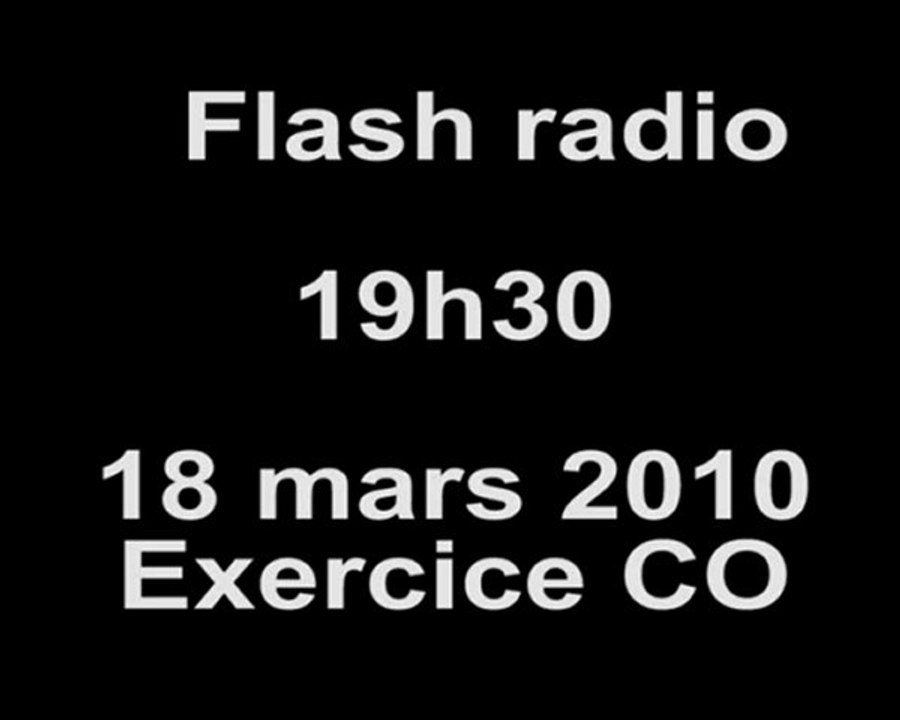Exercice CO 18/03/2010 - Flash radio 19h30