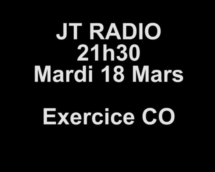 Exercice CO 18/03/2010 Flash radio 21h30