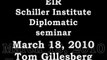 Schiller Institute, EIR Diplomatic Seminar, March 18, 2010