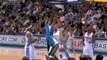 Emeka Okafor grabs the rebound and puts down the dunk with a