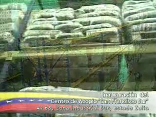 Presidente Chavez inaugura Centro de Acopio en San Francisco