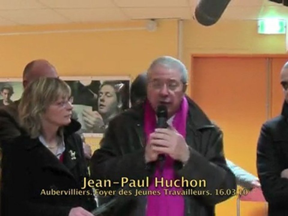 Jean-Paul Huchon et Jacques Salvator FJT Aubervilliers