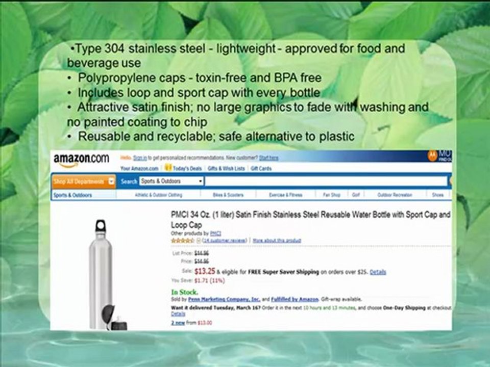 Stainless Steel Bottle Water
