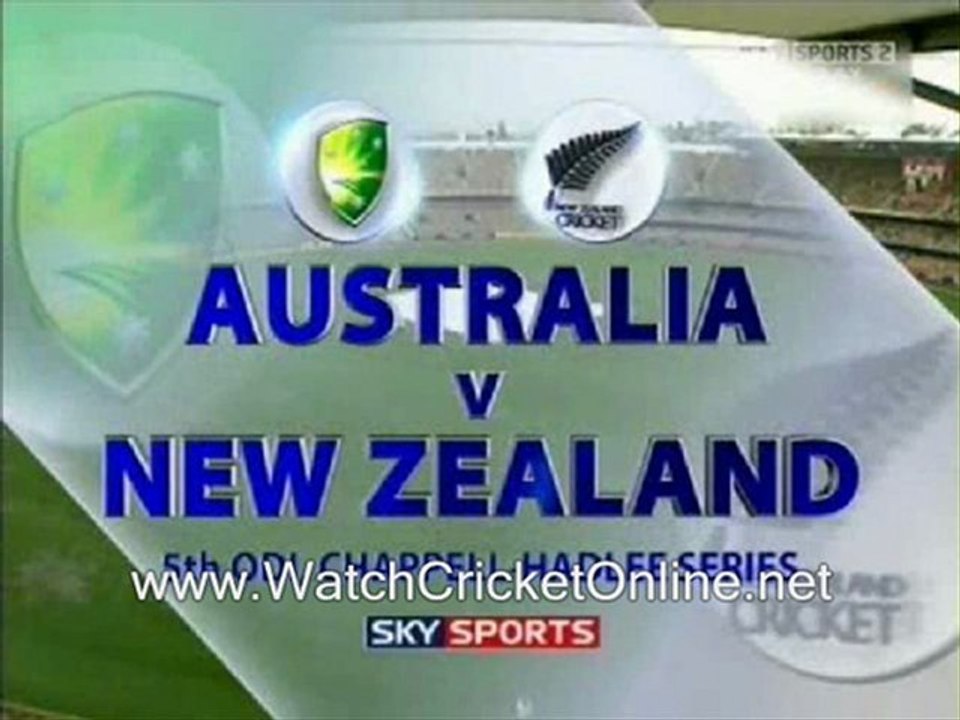 watch New Zealand vs Australia 2010 2nd test matches mar onl