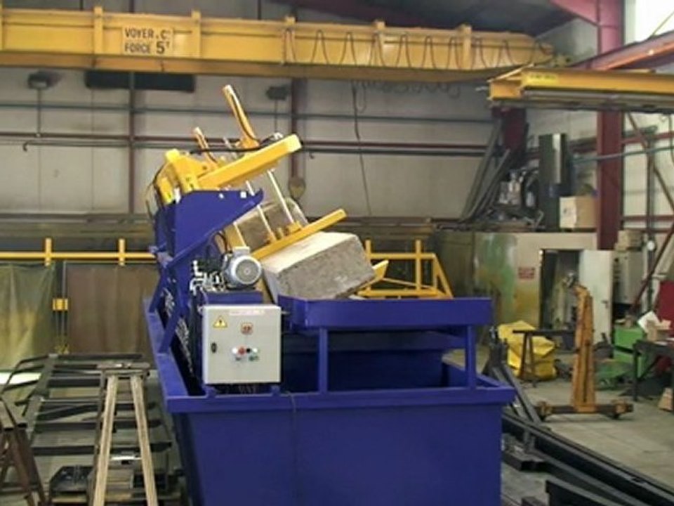 Bac de trempage à fourches et à égouttage latéral sur 55°