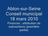 Conseil municipal - 18 mars - attribution de subventions 1