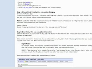 Selling Downloads at eBay