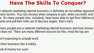 Network Marketing Internet Business – Do You Have The Ski