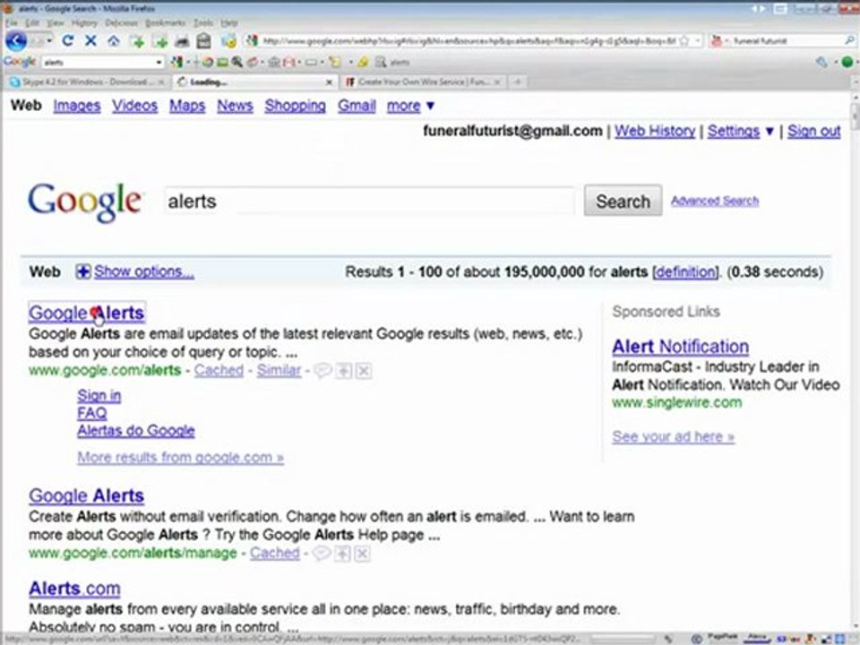 Google Alerts and Information | Funeral Association Member