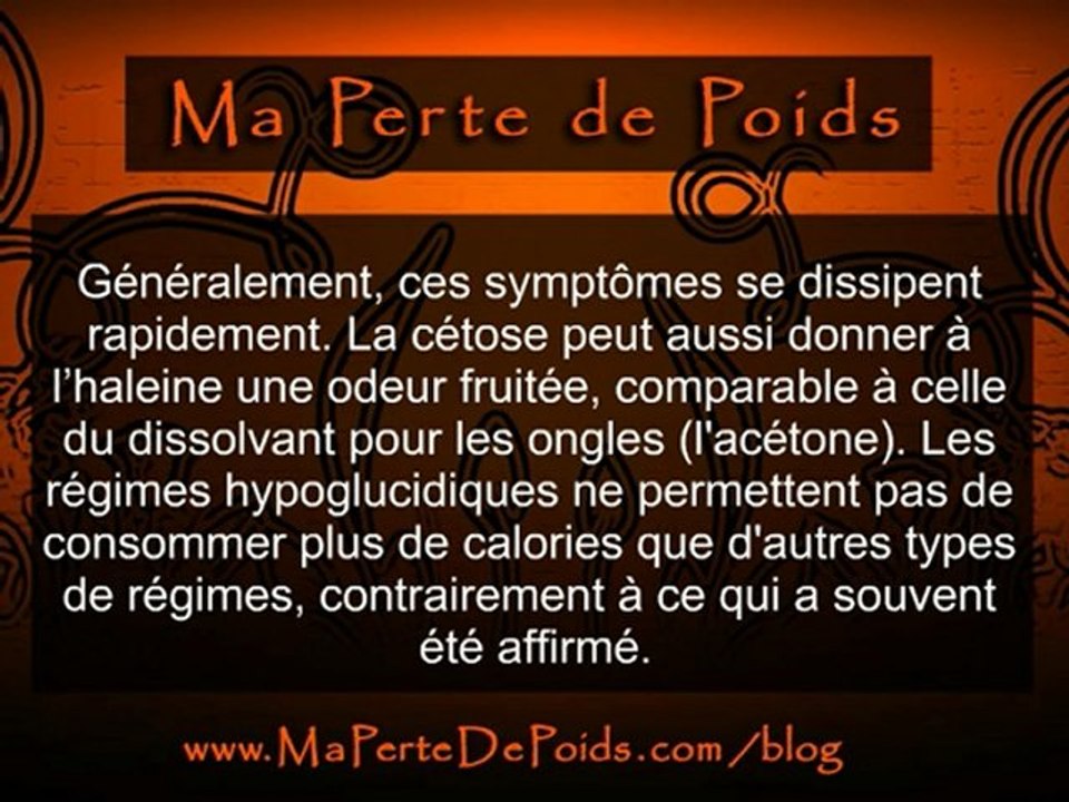 Ma Perte de Poids - Les Regimes Hypoglucidiques ...