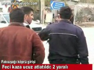 Kaza Yapan Sürücüleri Emniyet Kemeri Kurtardı