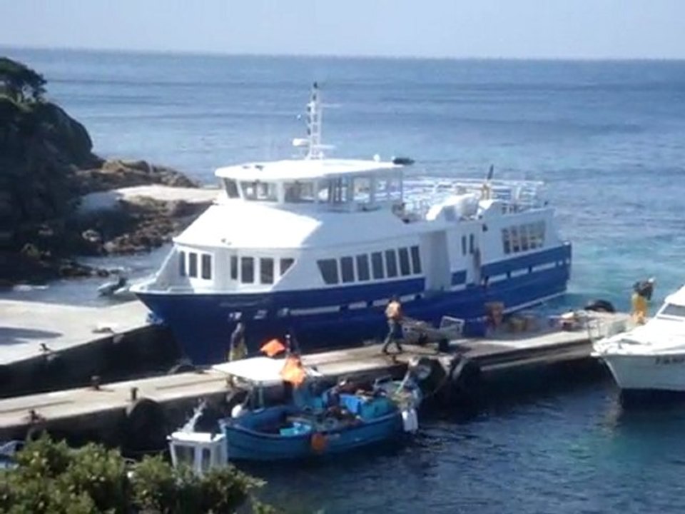 Le débarcadère de l'Ayguade du Levant ce 19 mars 2010