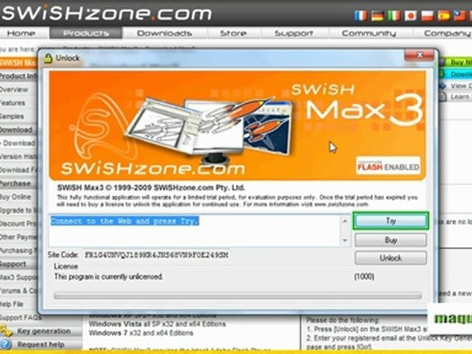 Як інсталювати SWiSH Max3