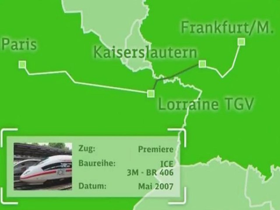 Cabride : Paris-Est (F) - Kaiserslautern (D) [ICE 3](2)