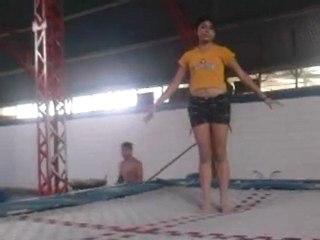 Calentamiento para las competencias de Gimnacia en ESEF