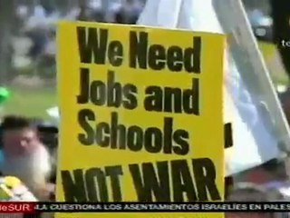 Marcha en contra de la invasión estadounidense a Irak