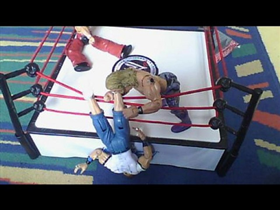 match no.1 au titre de la WWE Edge vs hbk vs John cena