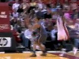 Dwyane Wade Block Tyson Chandler with a big block at the rim