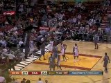 Tyrus Thomas gets Block shot swatted by Michael Beasley.