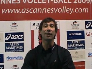 AS Cannes - Poitiers - L'après match avec Laurent Tillie