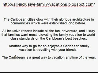 All Inclusive Vacation Caribbean