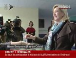 Marine Le Pen a voté à Hénin Beaumont