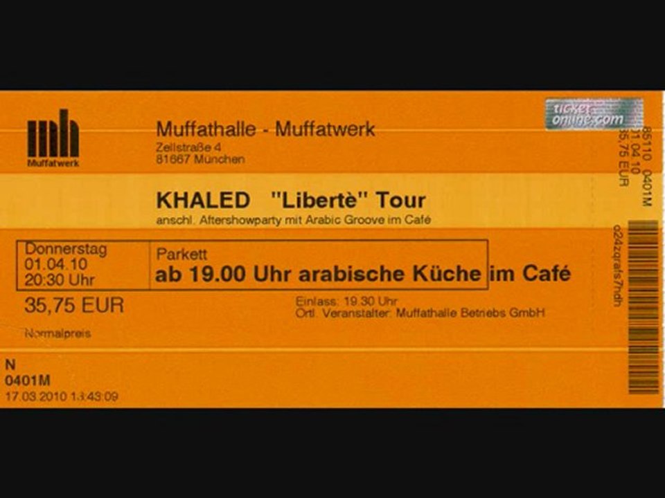 Khaled in  München 01.04.10 / Bouhou Tours