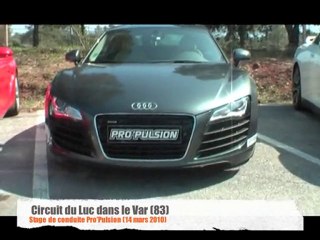 Stage de conduite Pro'pulsion sur Audi R8 réalisé par Profil