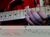 Blues guitar lick lesson with tabs
