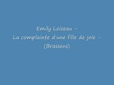 Emily Loizeau - La complainte d'une fille de joie (Brassens)
