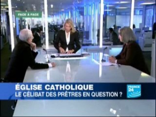 Jeanne Smits défend le célibat des prêtres sur France 24