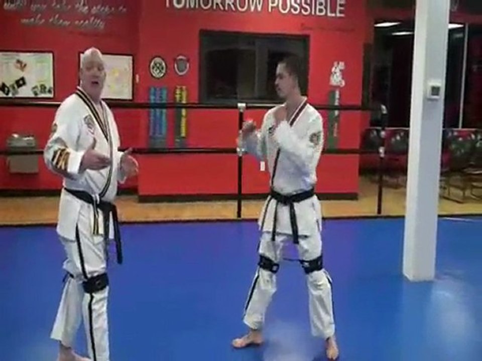 Round Kick and Front kick combination training