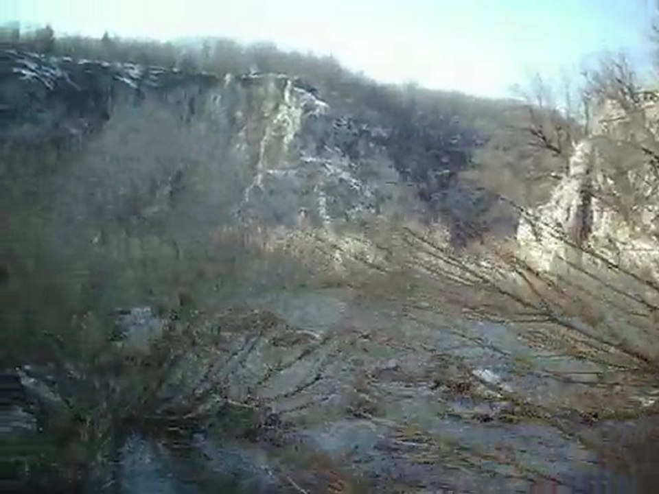 Bas de la cascade de Plitvice (Croatie)