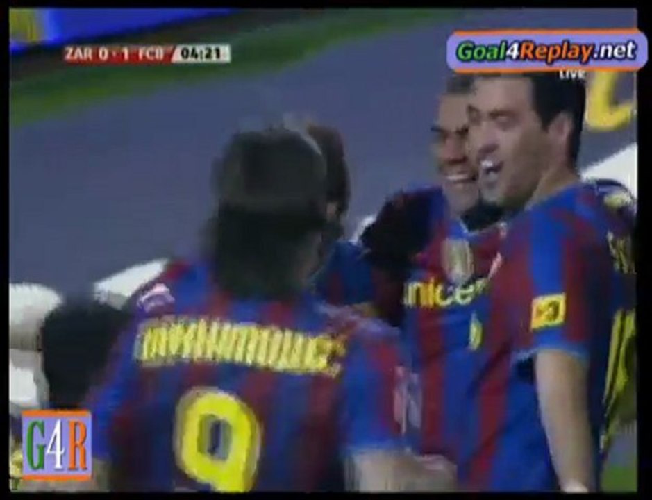 MESSI 0-1 REAL SARAGOSSE FC BARCELONE