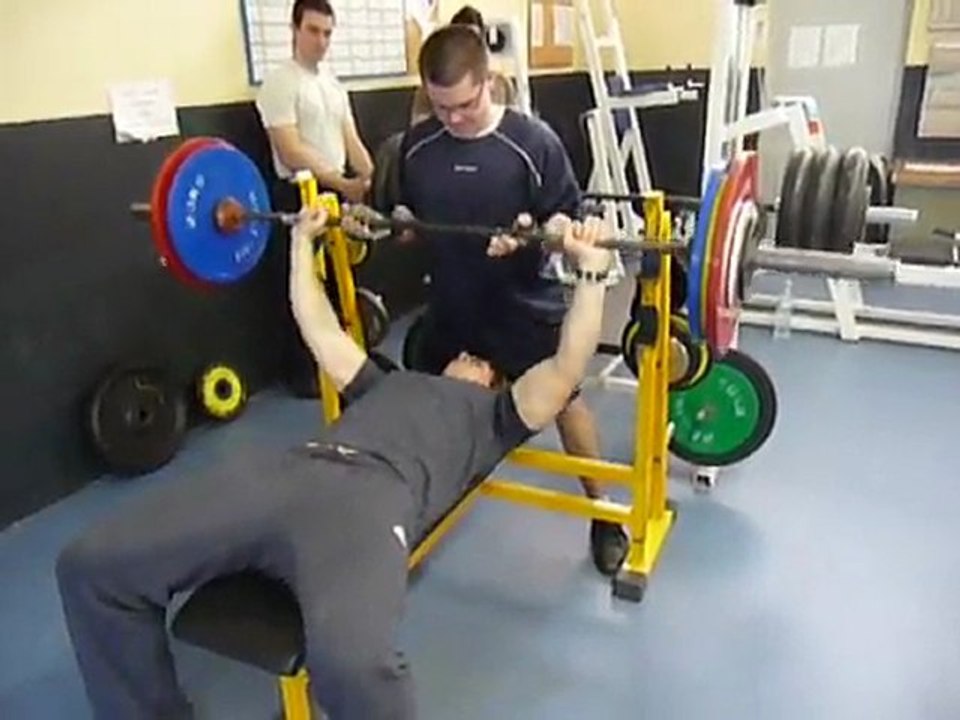 Développé couché 6X3 155kgs